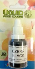 airbrush barva tekuta food colours black 20 ml cerna1