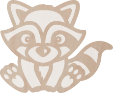 Drewniana dekoracja Szop Pracz - dwuwarstwowa