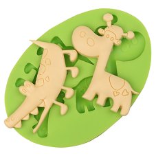 7ES 0041 Crocodile Giraffe Silicone Molds Fondant Mould for cake decorating