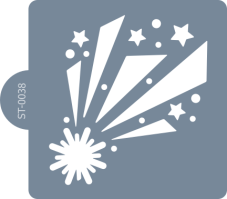 Szablon cukierniczy (Stencil) Spadająca gwiazda