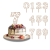 Topper na tort Cyfra z gwiazdami