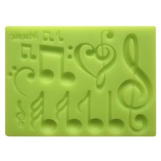 Silikónová formička – Noty a husľový kľúč