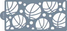 Cukrářská šablona (Stencil) Vzor basketbalové míče
