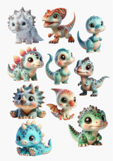 Jedlá tlač – Roztomilí 3D dinosaury