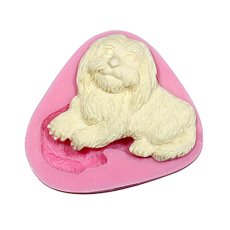 Silikonowa forma siedzący pies