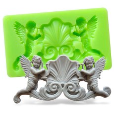 Forma silikonowa – Ornament barokowy z aniołkami