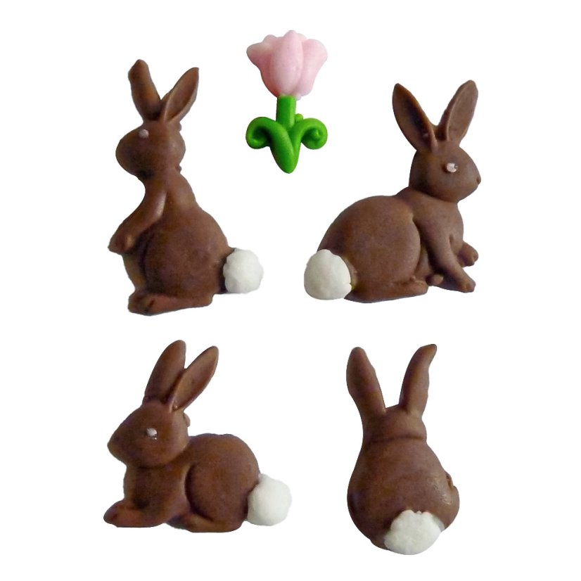 Forma silikonowa cztery króliczki