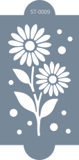 Cukrárska šablóna (Stencil) Kopretiny