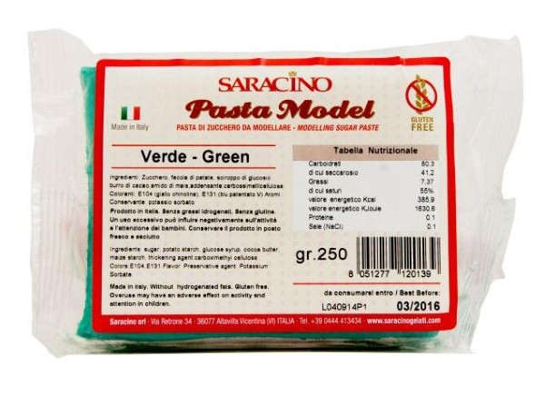 Saracino modelovacia hmota tmavozelená – 250 g Saracino modelovacia hmota tmavozelená – 250 g