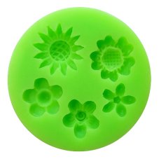 Silikónová formička – Mix kvetov č. 1