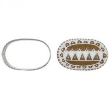 Foremki do wycinania ciastek w kształcie owalu Mocha