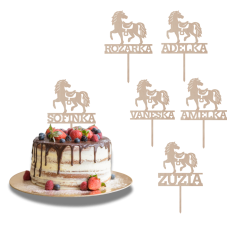 Drevený zápich na mieru – Kôň s vlastným menom