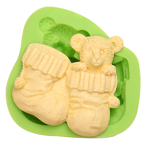 Forma silikonowa Miś i skarpetki