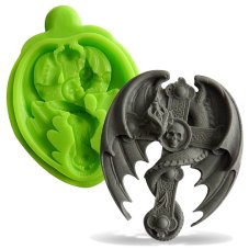 Silikónová formička – Fantasy kríž s drakom