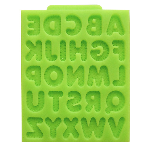 Forma silikonowa – Alfabet wzór dzianiny (18 mm)