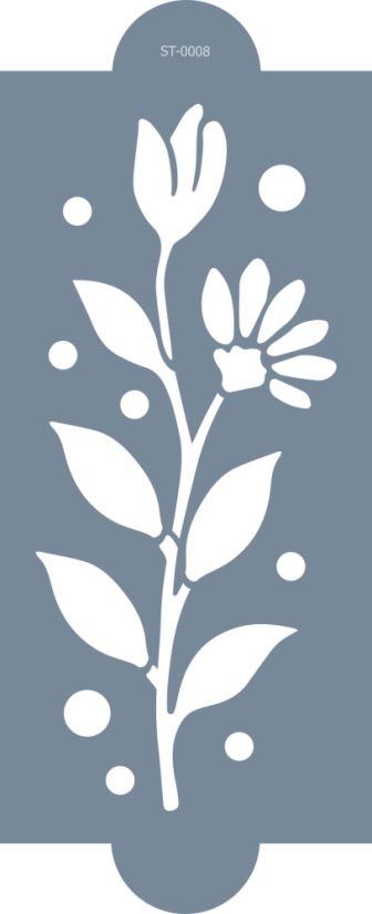 Cukrářská šablona (Stencil) Luční kvítí Cukrářská šablona (Stencil) Luční kvítí