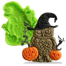 Silikónová formička – Sova strážiaca tekvice