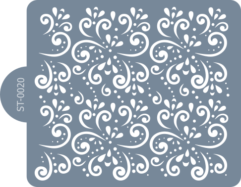 Cukrářská šablona (Stencil) Ornamentální raster