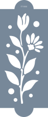 Cukrářská šablona (Stencil) Luční kvítí