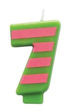 Sviečka na tortu – číslo 7 (9 cm)