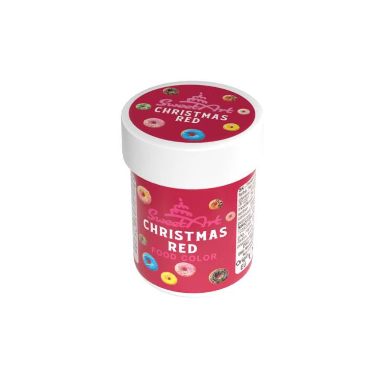 Barwnik spożywczy w żelu SweetArt - Christmas Red (30 g)
