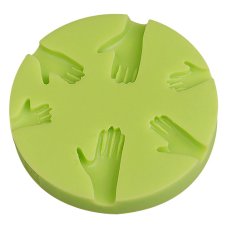 Silikónová formička - 6 gest rúk (68x11 mm)