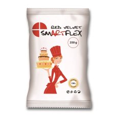 Czerwona masa cukrowa Smartflex Velvet Wanilia – 250g