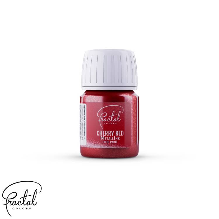 Farba metaliczna w płynie Fractal – Cherry Red (30 ml)