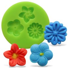 Foremka silikonowa – Kwiatuszki (zestaw 3 wzorów)