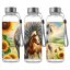 Butelka sportowa z Tritanu - Klacz ze źrebięciem i tęcza (500 ml)