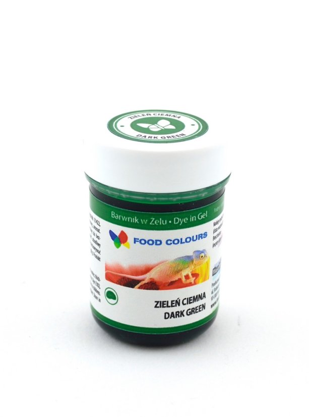 Farba żelowa Food Colours ciemnozielona