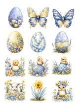 Jedlý papier - Veľkonočný mix, 12 motívov