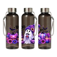 Tritanová láhev Halloween – Duch s fialovou čepicí