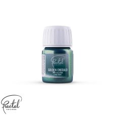 tekuta metalicka barva fractal golden emerald 30 ml