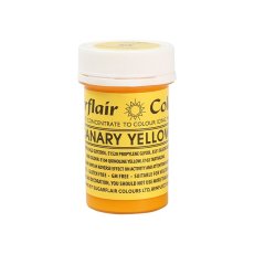 gelova barva sugarflair 25 g canary yellow