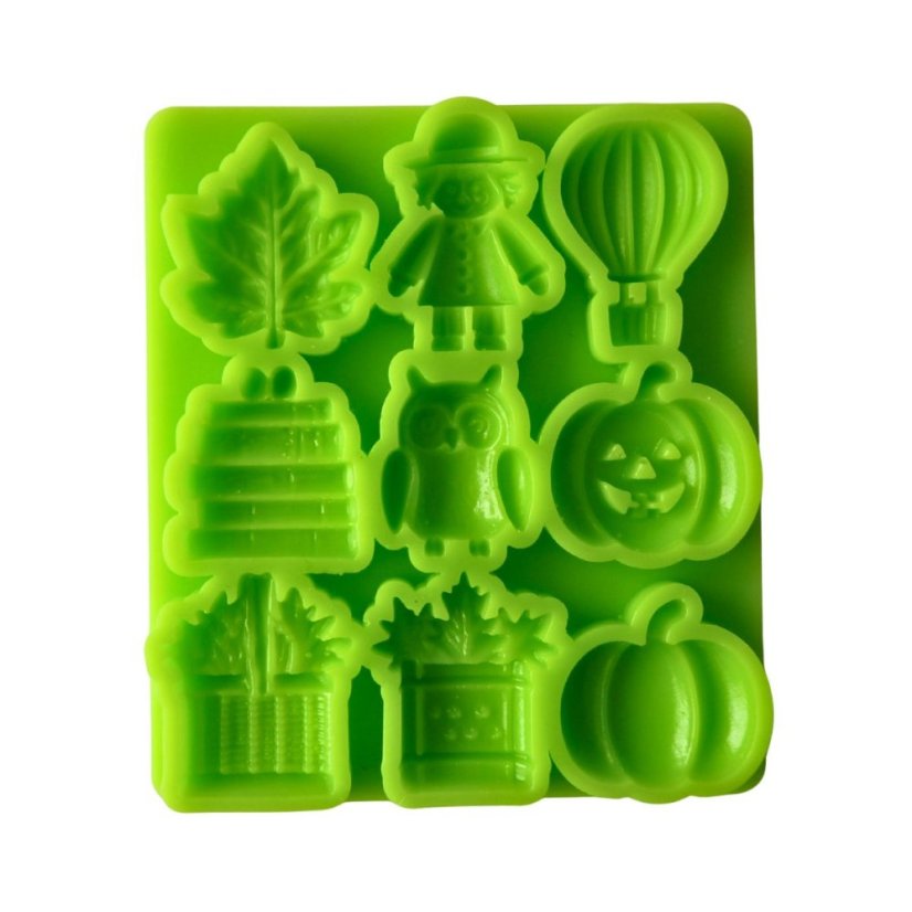 Forma silikonowa Jesień – dynia, sowa, liść i koszyk