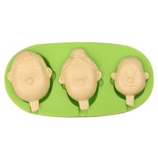 ES 1602 Family theme 3 people Silicone Molds for Fondant Cake Decorating