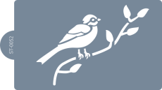 Cukrářská šablona (Stencil) Zpěv na větvičce