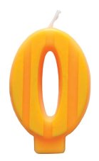 Sviečka na tortu – číslo 0 (9 cm)