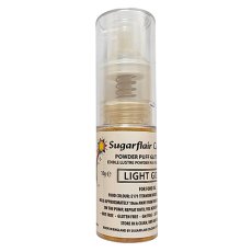 Brokat w sprayu z pompką Sugarflair – Jasne złoto (10g)