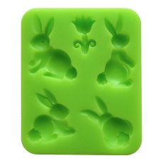 Forma silikonowa cztery króliczki