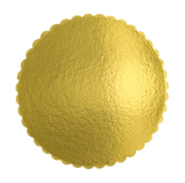 Dwustronny podkład pod tort 26 cm – czarno-złoty (3 mm)