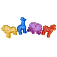 Sada vykrajovačiek zvieratká – Žirafa, zebra, lev a slon (4 ks)