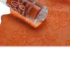 Akrylowy wałek strukturyzujący wzór  kwiatów i liści