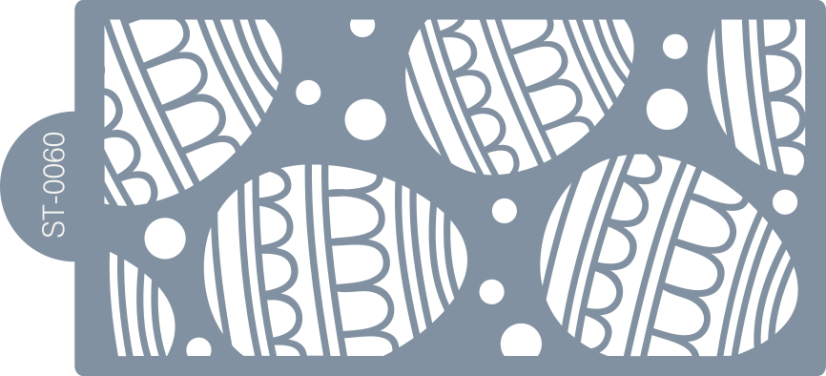 Cukrárska šablóna (stencil) - Veľkonočné kraslice I