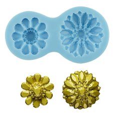 Silikónová formička - ozdobné gombíky (92x50 mm)