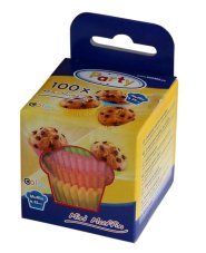 Farebné košíčky na mini muffiny 3,5 × 2 cm – 100 ks