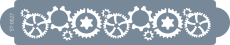 Cukrárska šablóna (Stencil) Ozubené kolesá