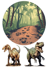 Jedlá tlač – Jurská expedícia: Chodník a dravce