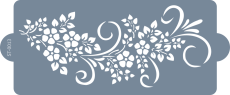 Cukrářská šablona (Stencil) Květinová girlanda